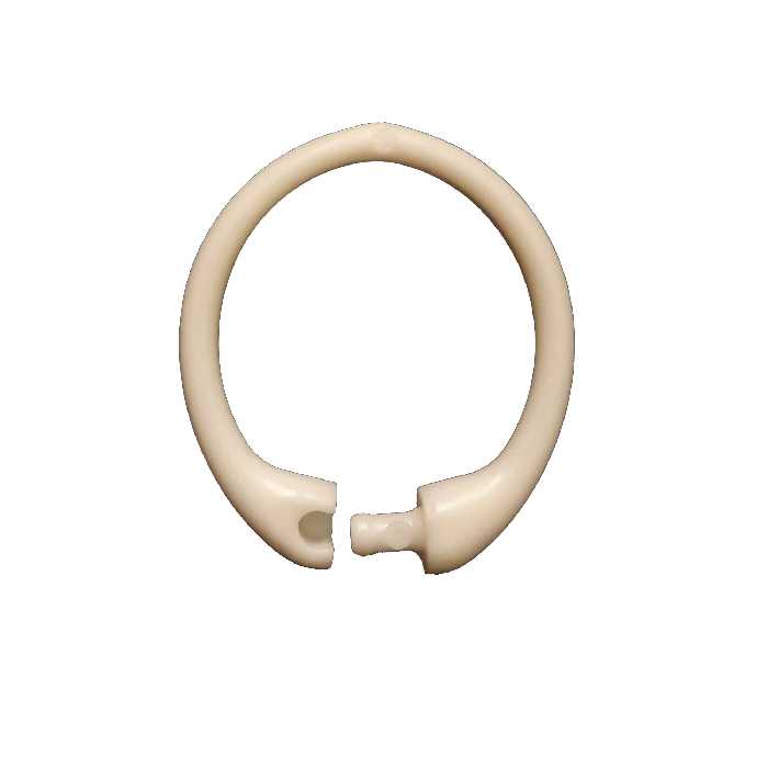 گیره پرده حمام مدل حلقه قفلی بسته 12 عددی