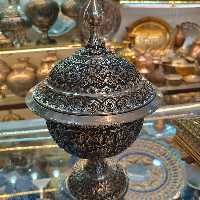 شکلات خوری بزرگ قلمزنی روی مس