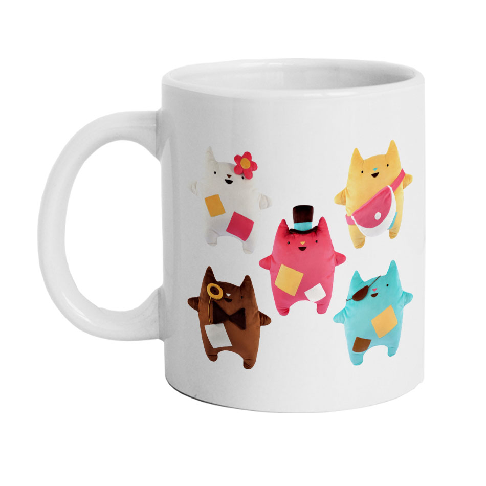 ماگ دارلی طرح گربه عروسکی مدل MG1539