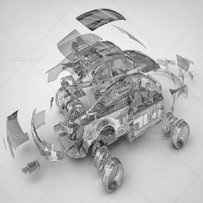 عکس ماشین 3 بعدی | گرافیک با طعم تربچه