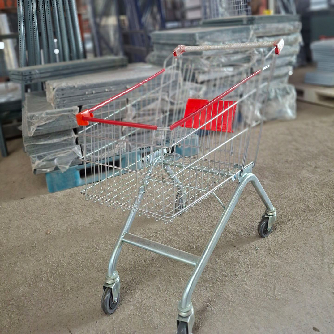 خرید و قیمت چرخ فروشگاهی 120 لیتری - قفسه‌بندی وکیلی