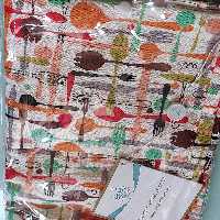 پیشبند جیب دار بروجرد طرح قاشق و چنگال