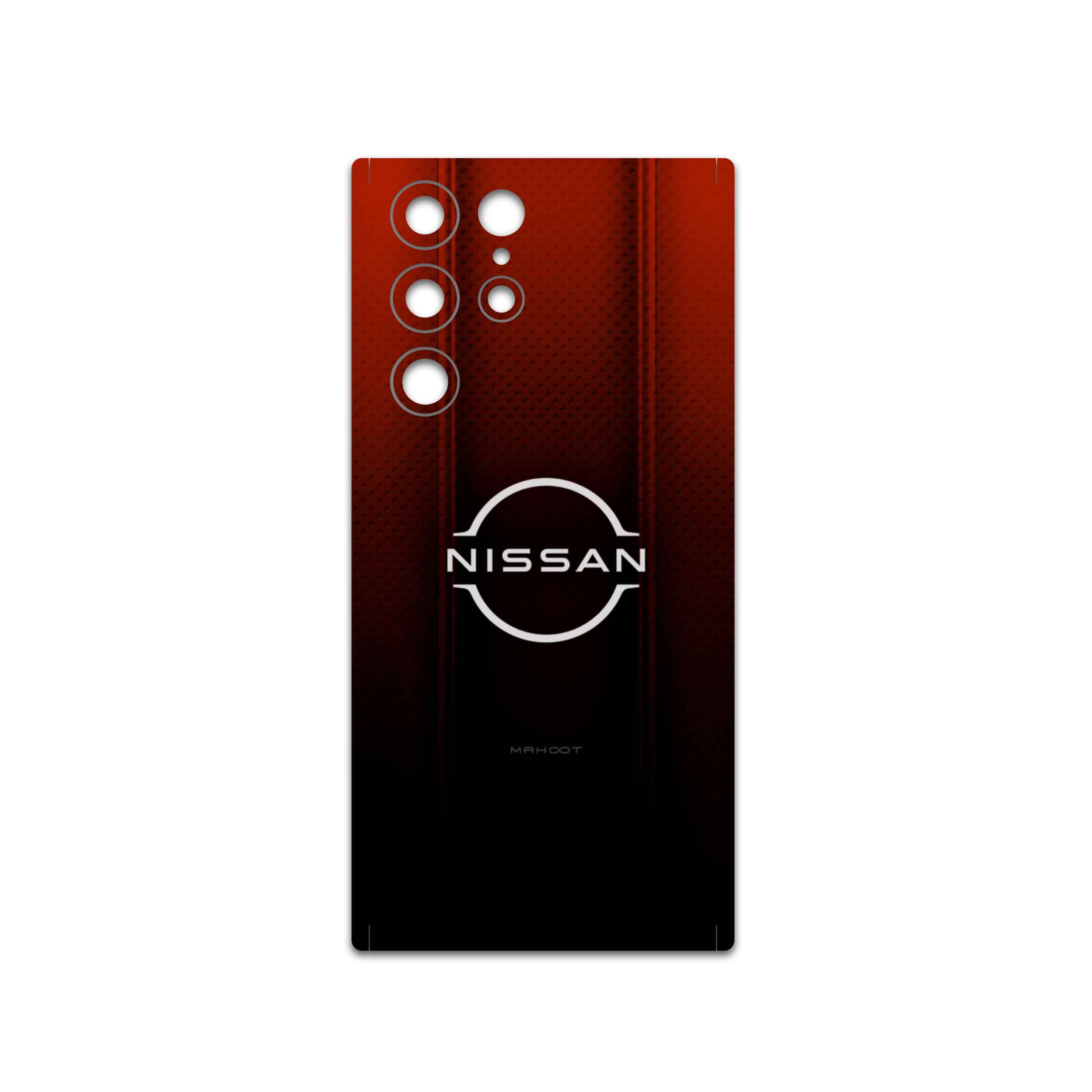 برچسب پوششی ماهوت مدل Nissan-Logo مناسب برای گوشی موبایل سامسونگ Galaxy S22 Ultra 5G