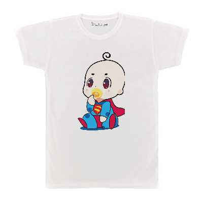 تی شرت بچگانه پرمانه طرح سوپر من کد pmt.423