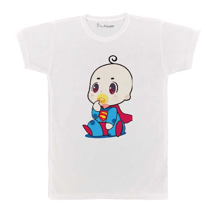 تی شرت بچگانه پرمانه طرح سوپر من کد pmt.423