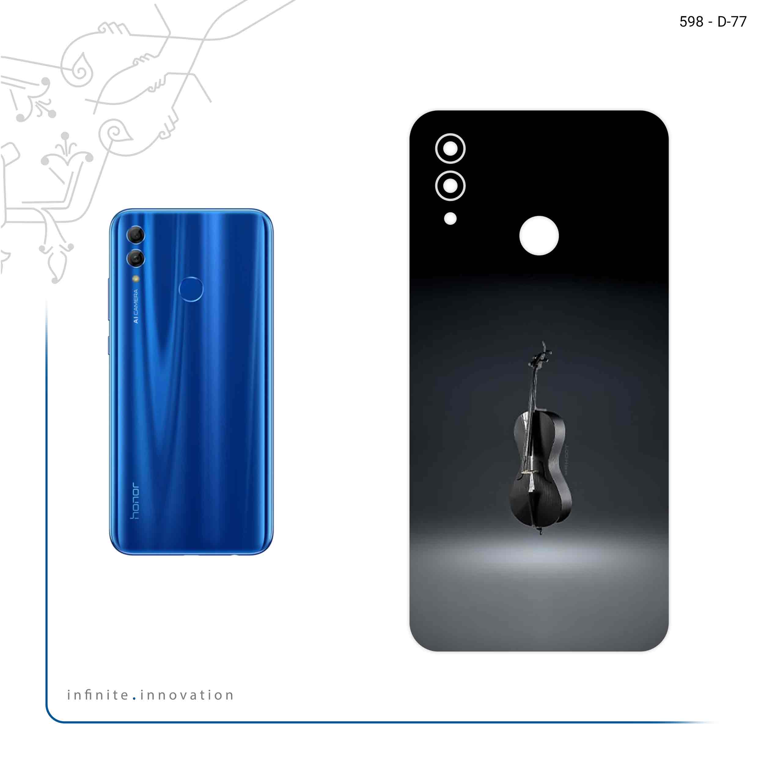 برچسب پوششی ماهوت مدل Cello مناسب برای گوشی موبایل آنر 10 Lite