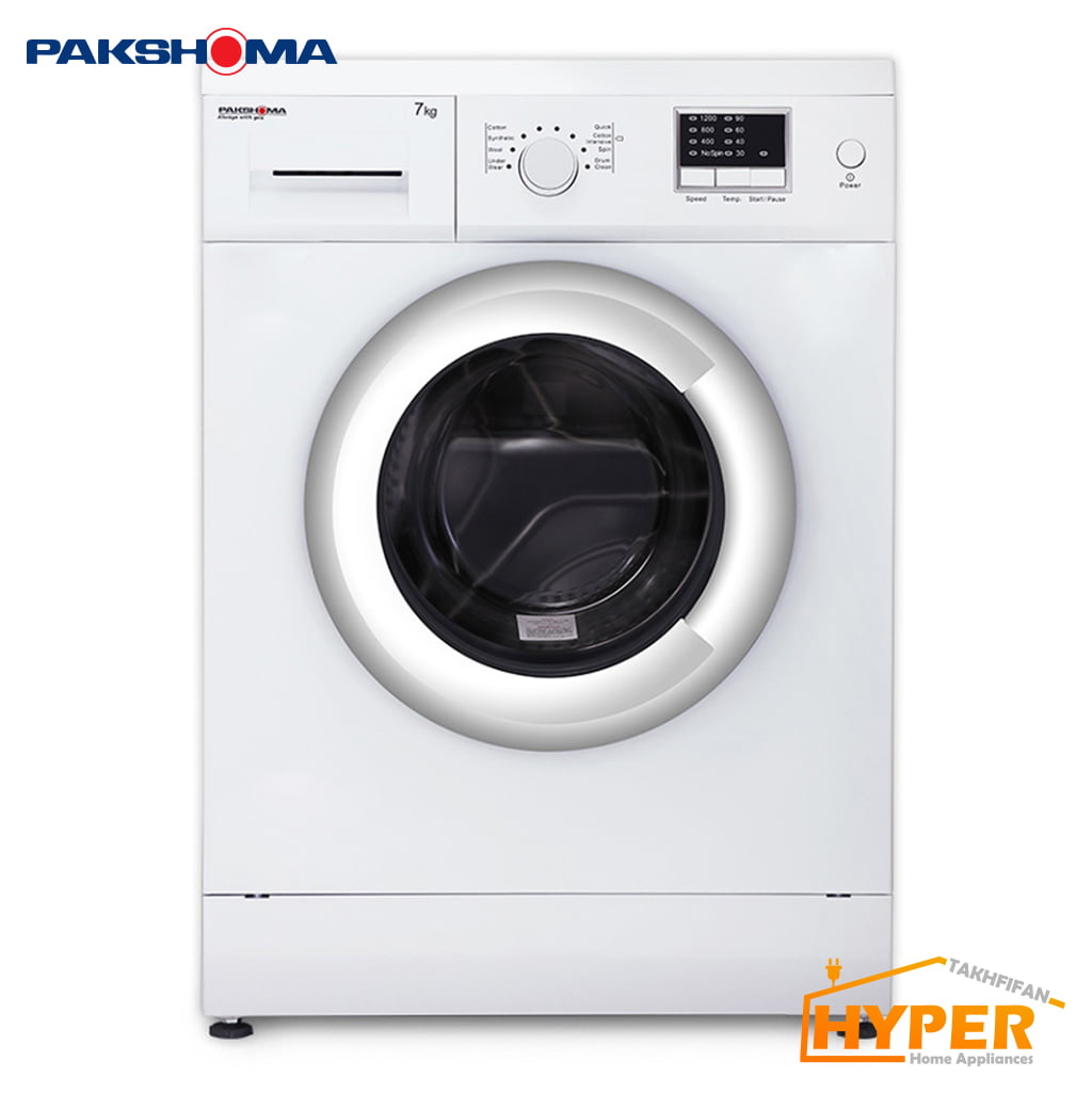 ماشین لباسشویی پاکشوما WFU-74124 WT سفید 7 کیلویی
