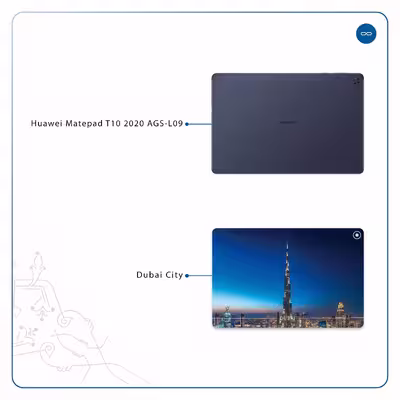 برچسب پوششی ماهوت مدل Dubai City مناسب برای تبلت هوآوی Matepad T10 2020 AGS-L09