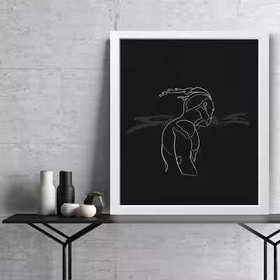 تابلو مدل تنتاسیون XxxTentacion کدA2923-w