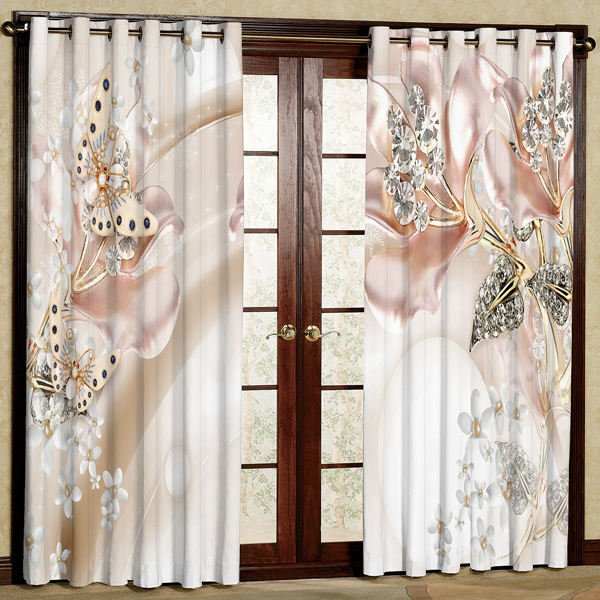 پرده مدل مخمل پانچی کد 6512 سایز 280x140 سانتی متر