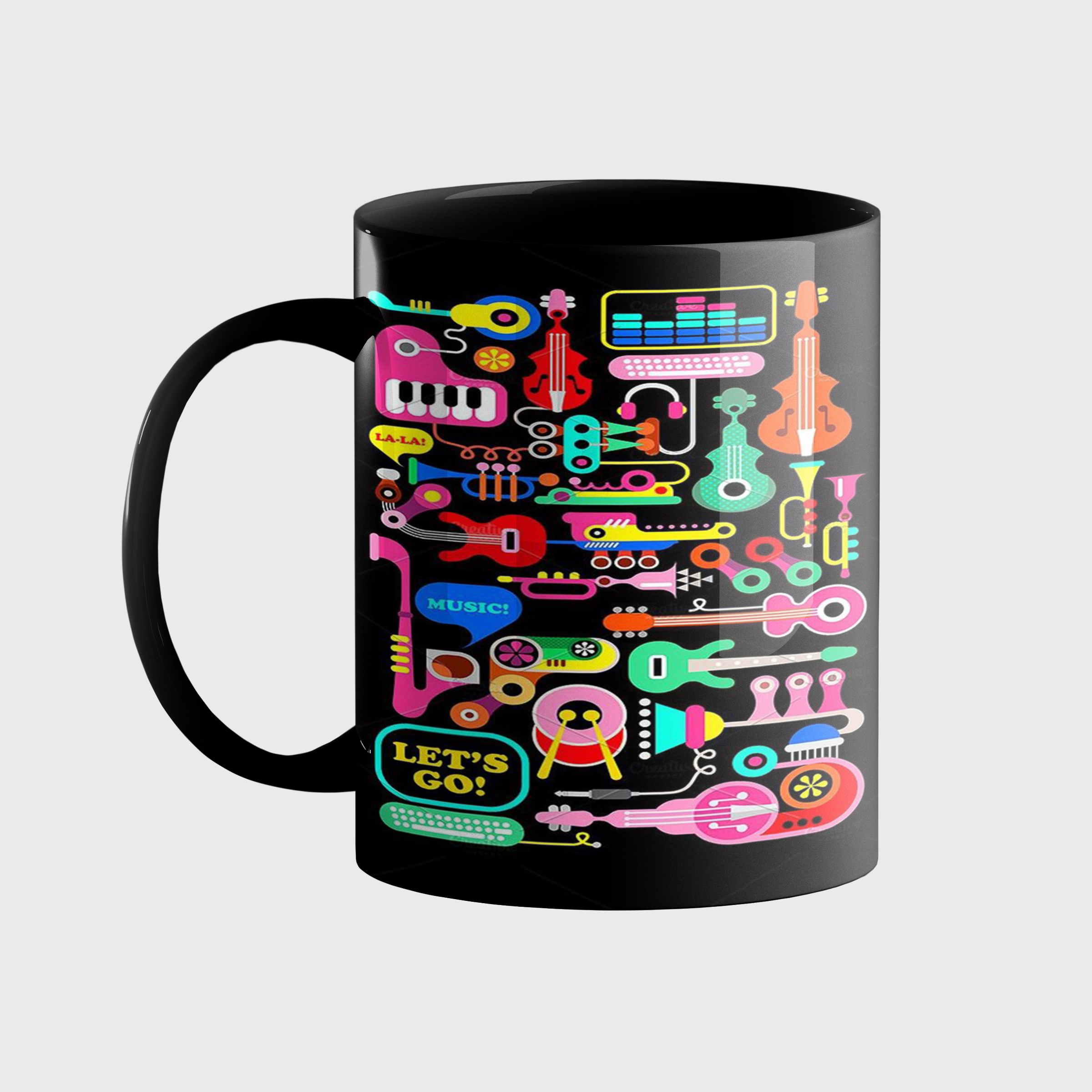 ماگ طرح ساز و موسیقی کد 210