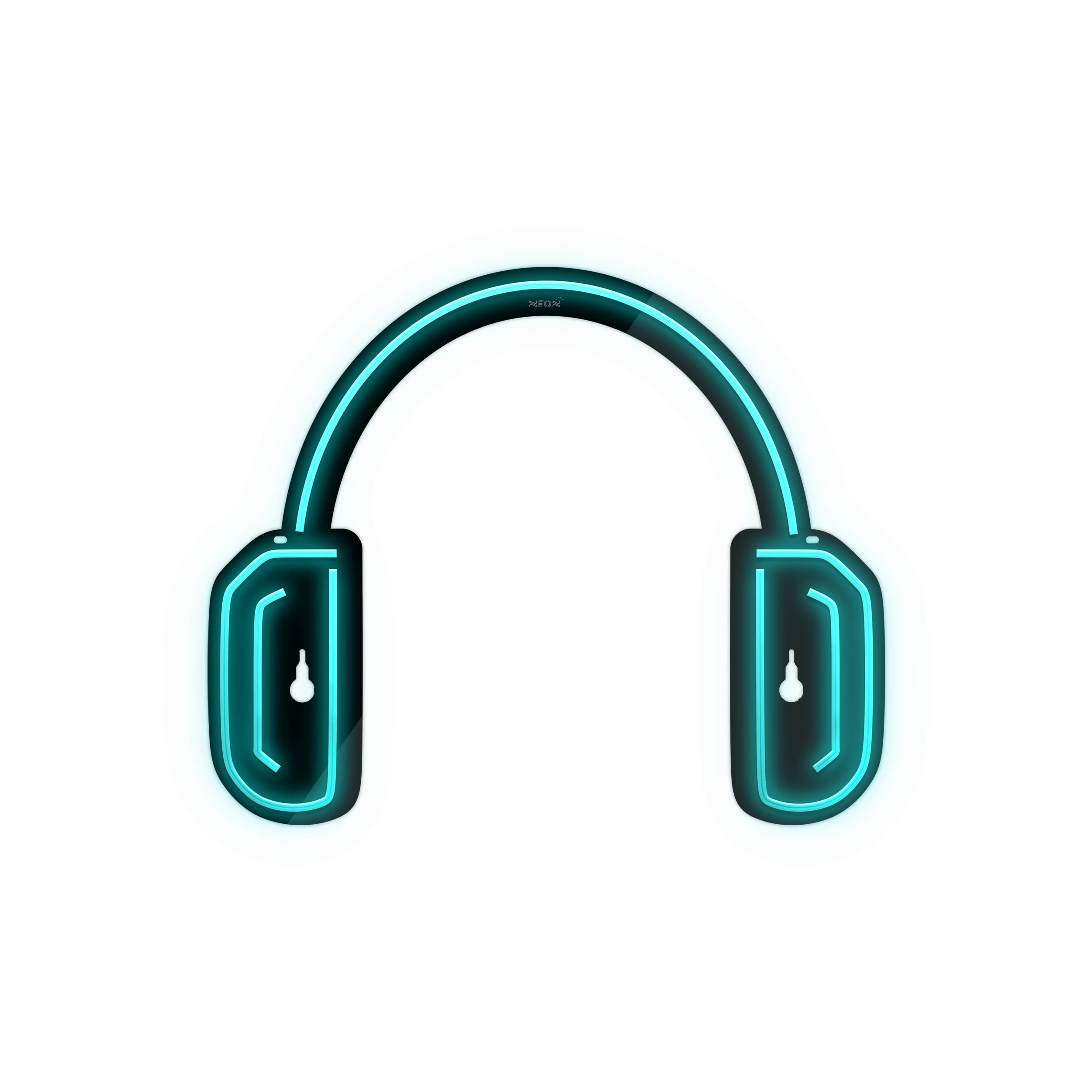 چراغ دیواری نئون دیزاین طرح Headphone-BL_TBL
