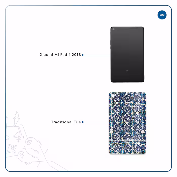 برچسب پوششی ماهوت مدل Iran-Tile1 مناسب برای تبلت شیائومی Mi Pad 4 2018
