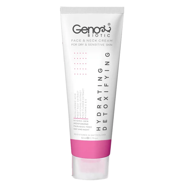 کرم رطوبت رسان صورت و گردن ژنوبایوتیک (مناسب پوست های خشک و حساس)