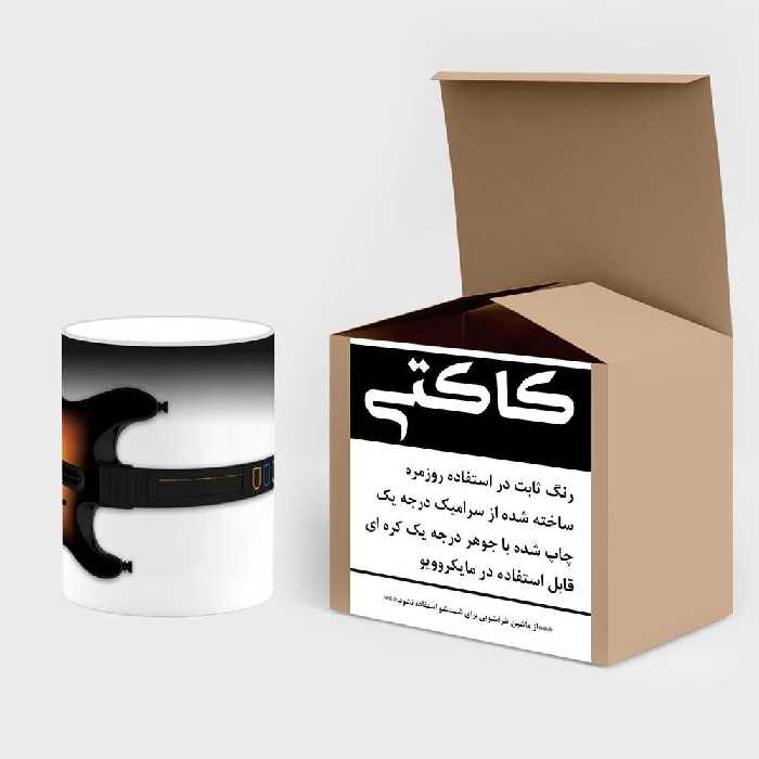 ماگ حرارتی کاکتی طرح گیتار مدل mgh20524