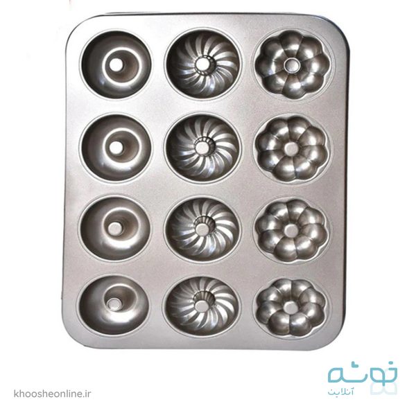 قالب دونات 12 عددی 3 طرح