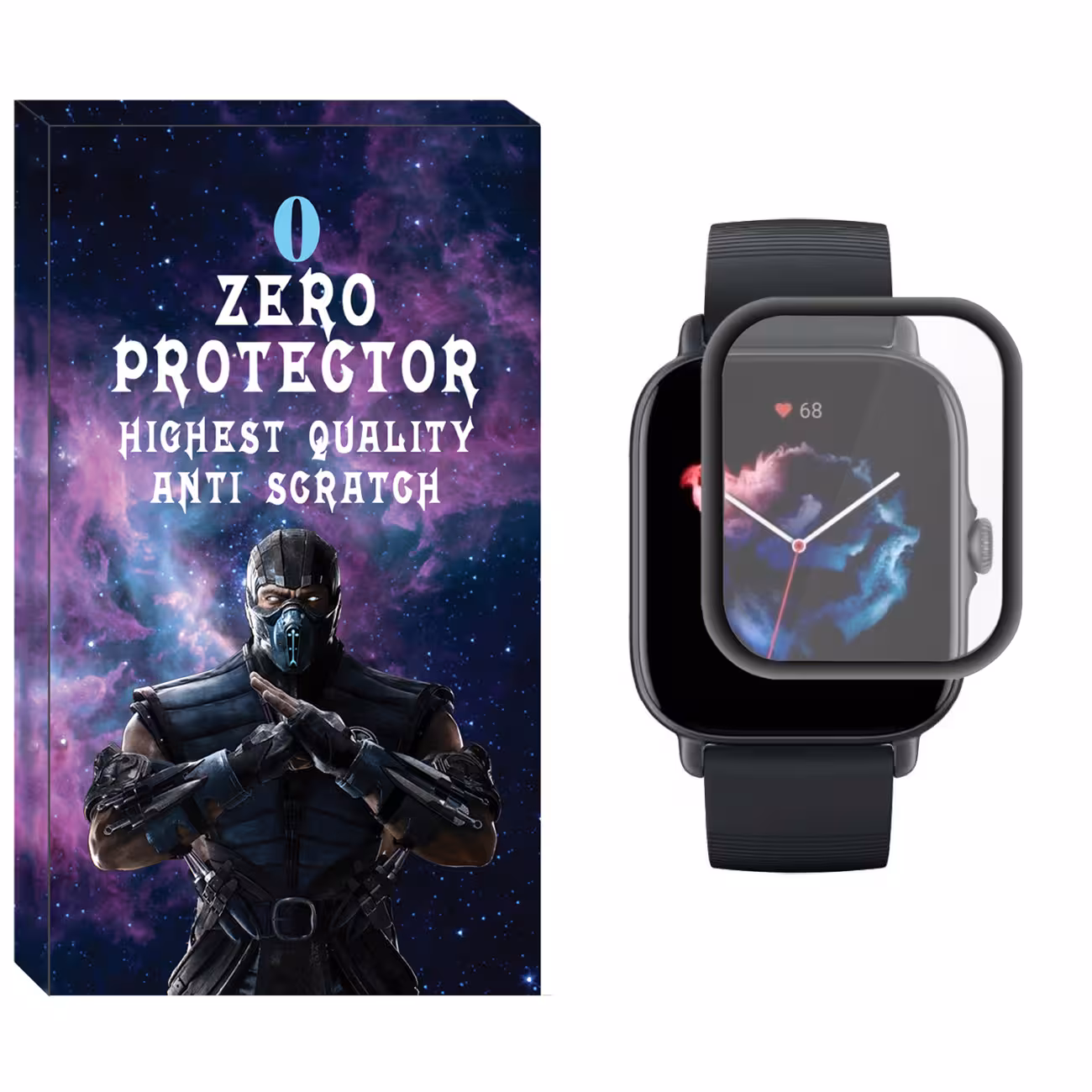 محافظ صفحه نمایش نانو زیرو مدل NZO مناسب برای ساعت هوشمند شیائومی Amazfit GTS 3
