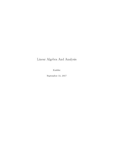 خرید و دانلود نسخه کامل کتاب Linear Algebra And Analysis
