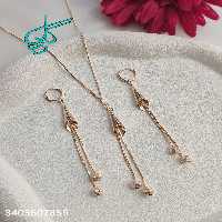 خرید نیمست زنانه جدید آویزی مارک ژوپینگ رنگ ثابت ضد حساسیت آبکاری شده کیفیت عالی همراه با زنجیر کد 1715501 - ردگل