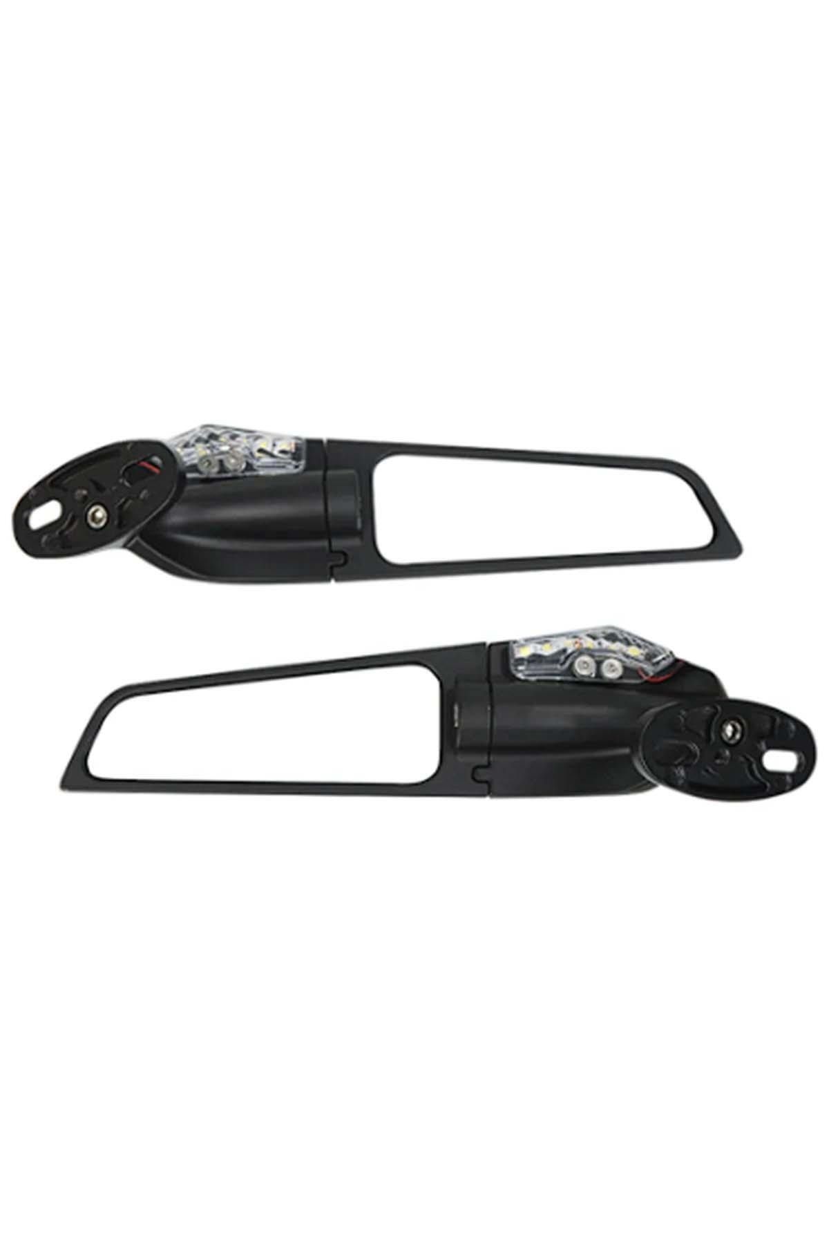 موتور سیکلت مسابقه سیگنال بادگیر باد بال خفاش جبهه DP1 MotoExpress