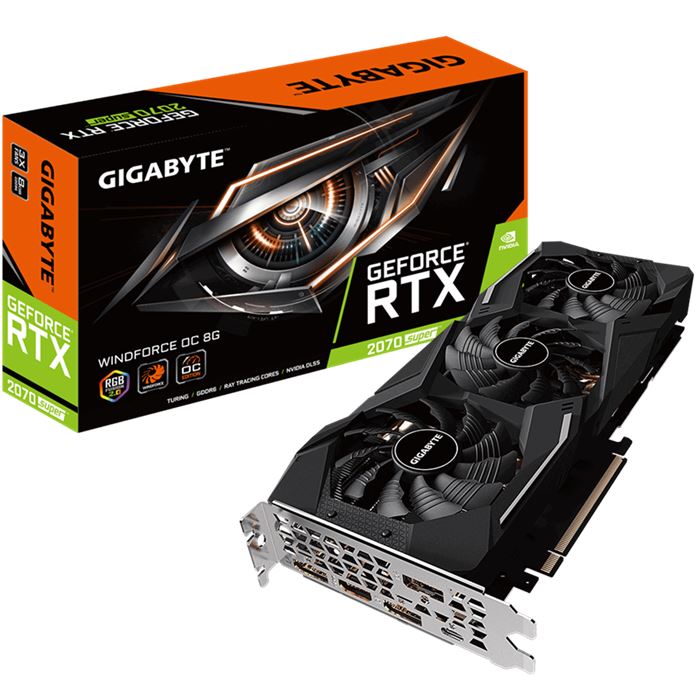 کارت گرافیک گیگابایت مدل GeForce RTX 2070 SUPER WINDFORCE OC با حافظه 8 گیگابایت