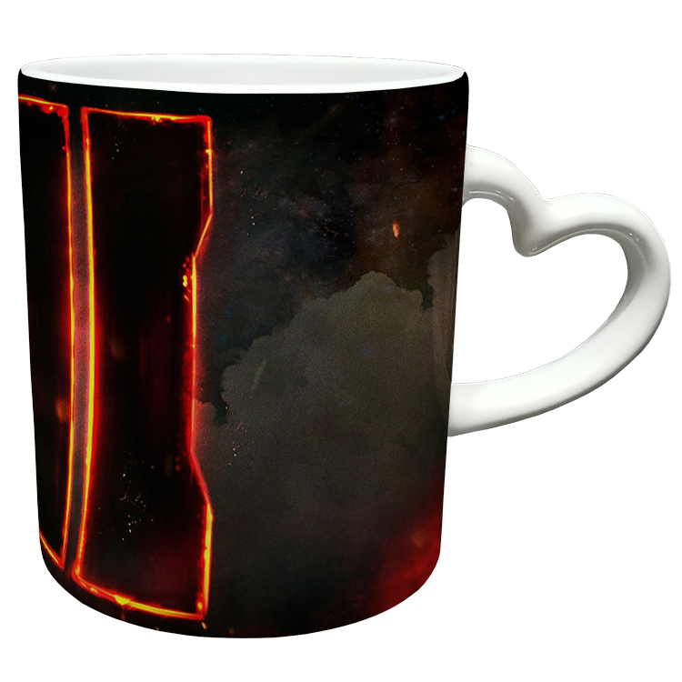 ماگ مدل دسته قلبی طرح بازی کال آف دیوتی call of duty کد 31