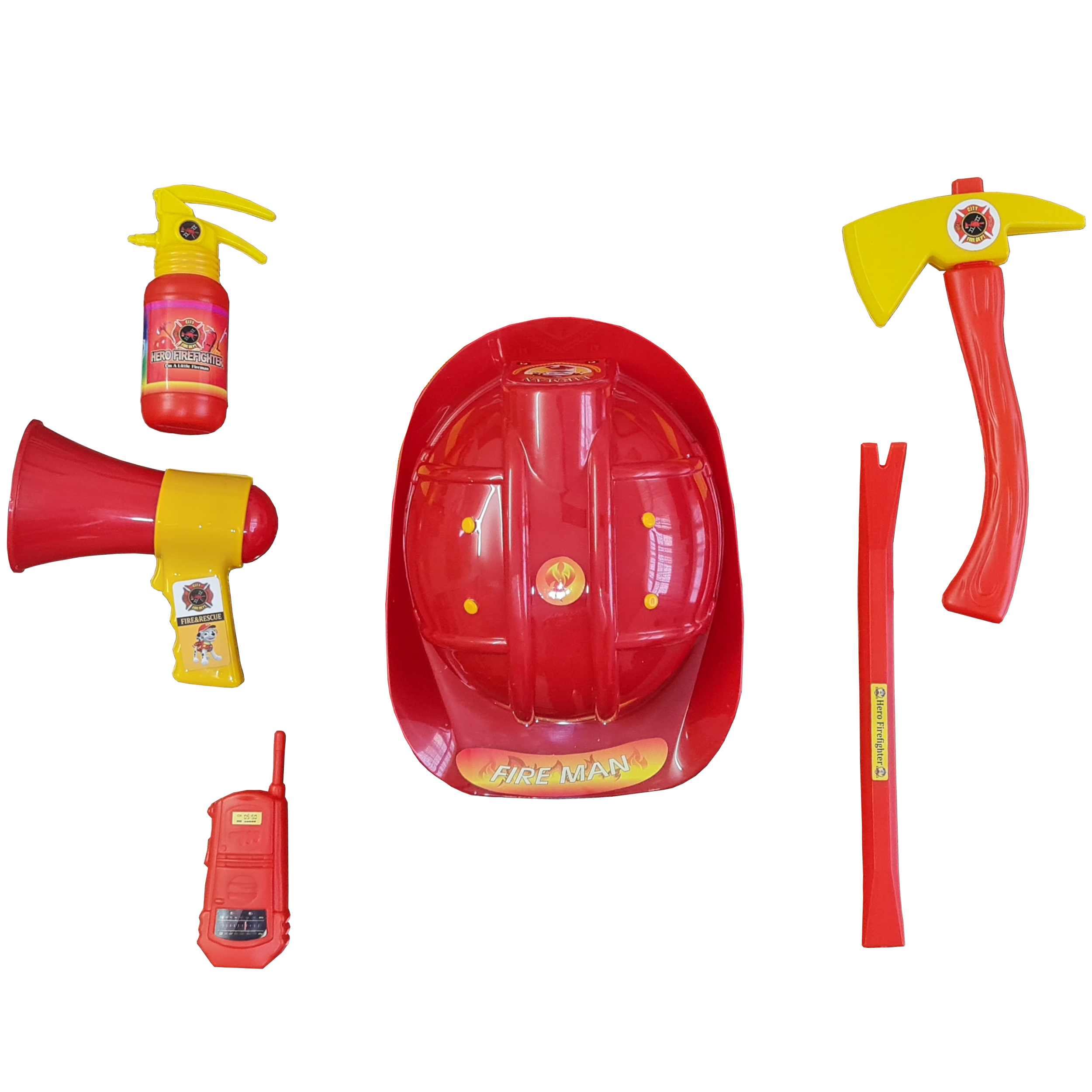 ست اسباب بازی آتش نشانی مدل 03 مجموعه 6 عددی