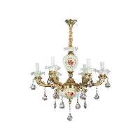لوستر ۶ شعله چشمه نور کد C3317/6-WT-AO