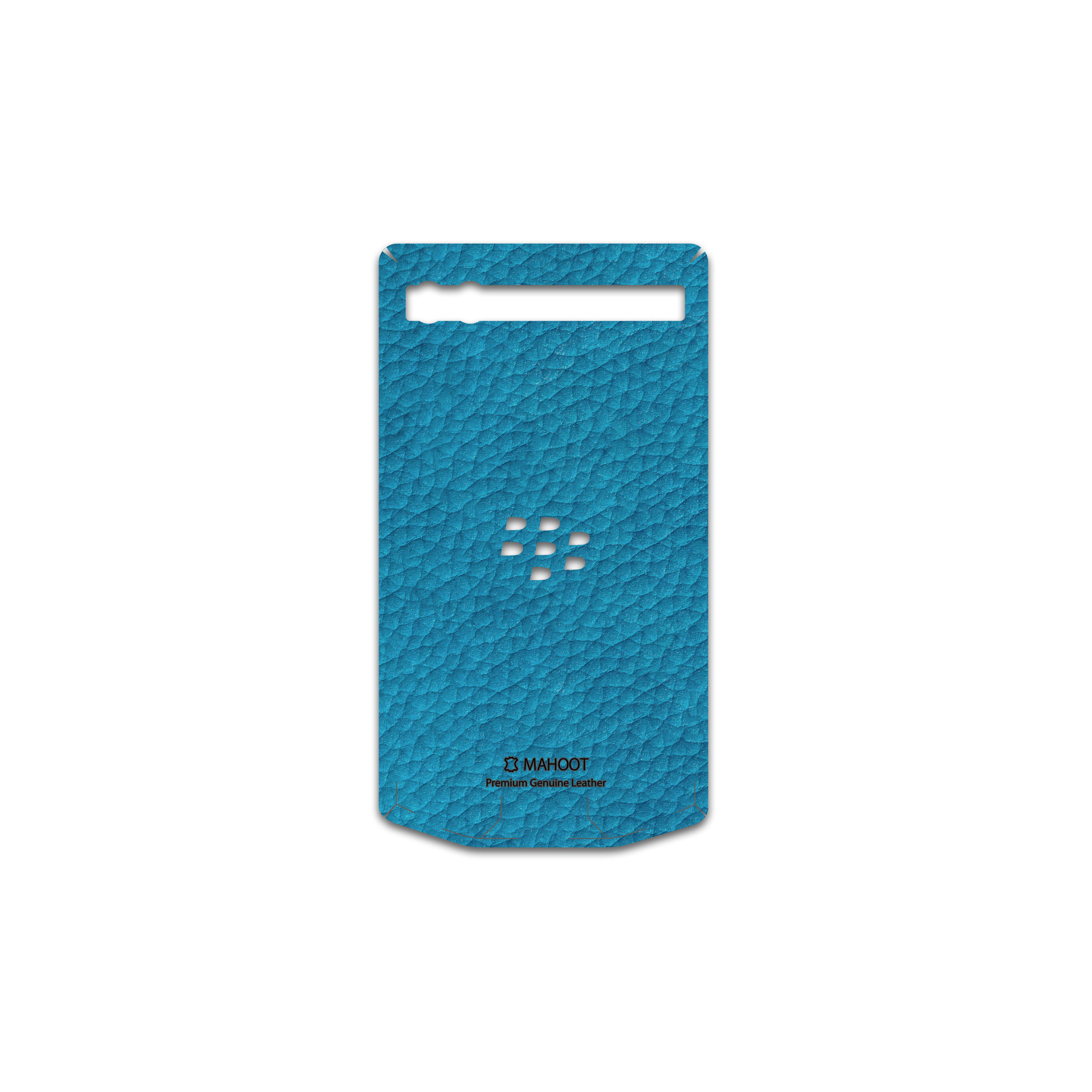 برچسب پوششی ماهوت مدل Blue-Leather مناسب برای گوشی موبایل بلک بری Porsche Design P9983
