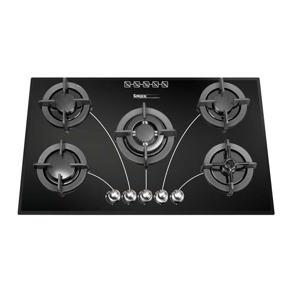 اجاق گاز صفحه ای سینجر پنج شعله مدل SDG-506W