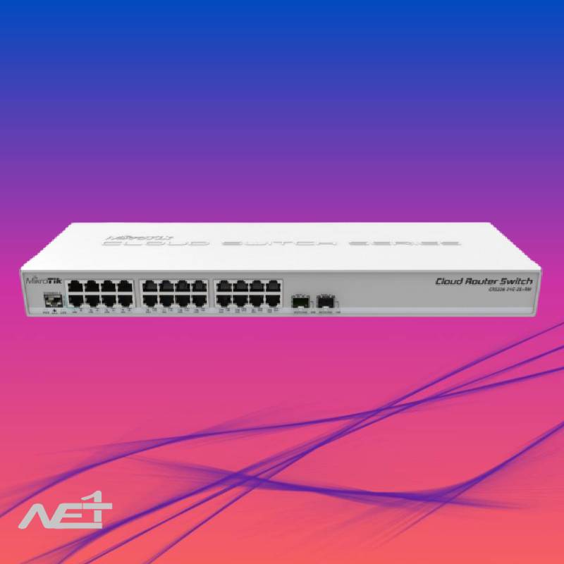 روتر سوئیچ میکروتیک مدل CRS326-24G-2s RM