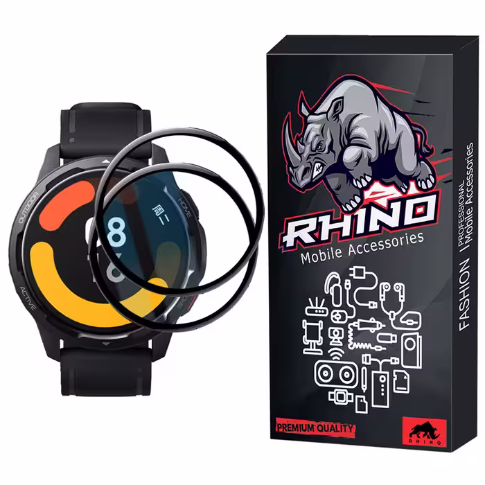 محافظ صفحه نمایش راینو مدل R-PMMA مناسب برای مچ بند هوشمند شیائومی Mi Watch Color 2 بسته 2 عددی