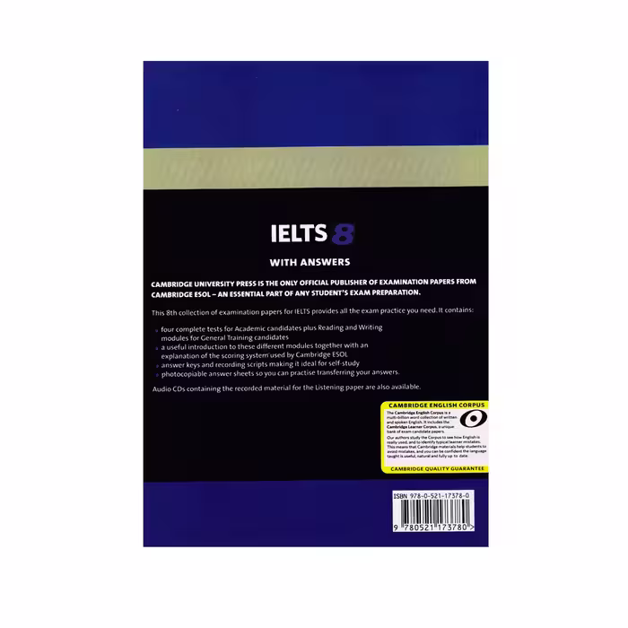 کتاب Cambridge English IELTS 8 اثر جمعی از نویسندگان انتشارات الوند پویان