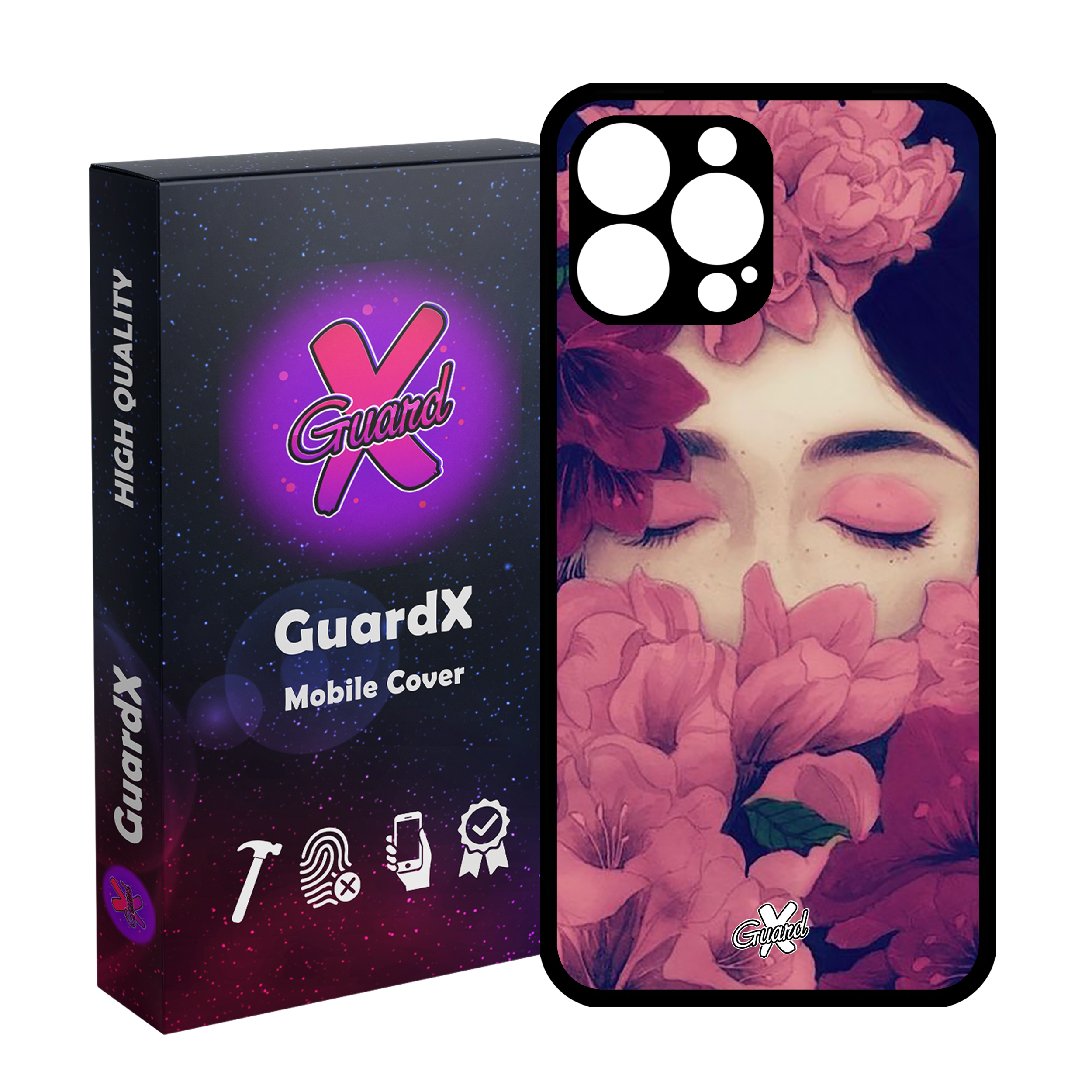 کاور گارد ایکس طرح Girl مدل Glass10027 مناسب برای گوشی موبایل اپل iPhone 13 Pro Max