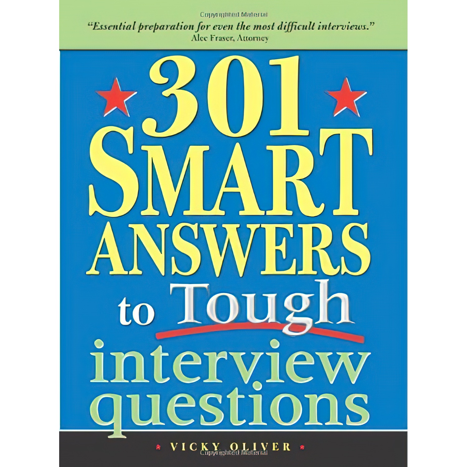 کتاب 301 Smart Answers to Tough Interview Questions اثر Vicky Oliver انتشارات Sourcebooks