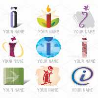 وکتور لوگو حرف انگلیسی I | گرافیک با طعم تربچه