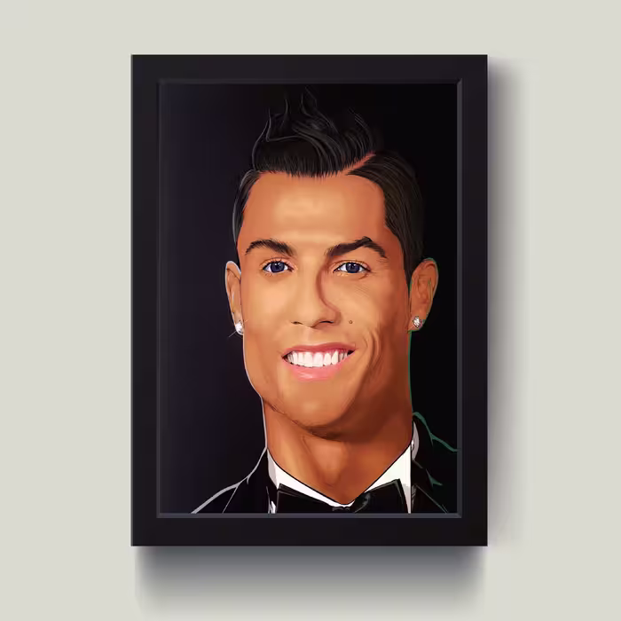 تابلو مدل رونالدو CR7 کد m2421-b