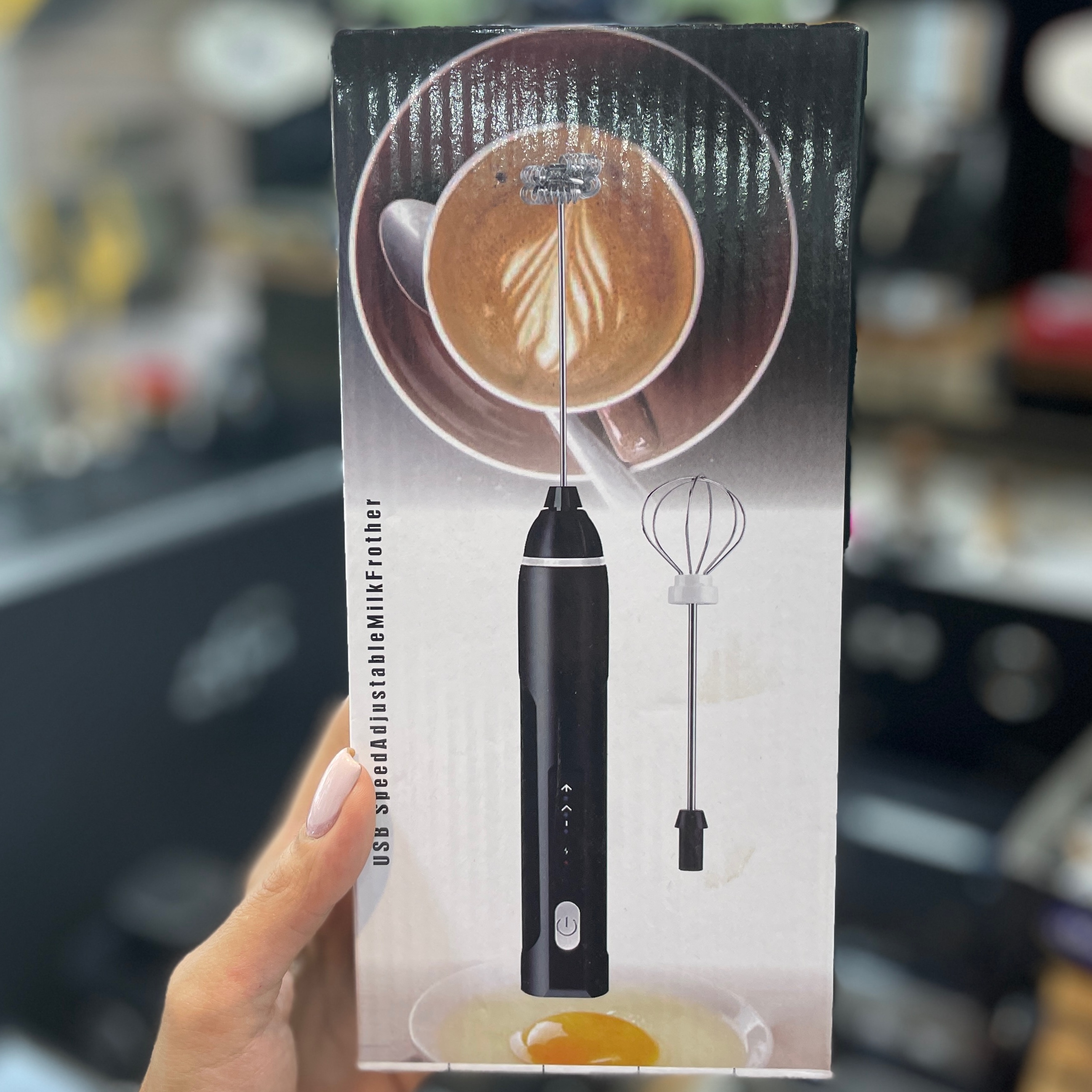 همزن شارژی با 2 سری و کابل شارژ