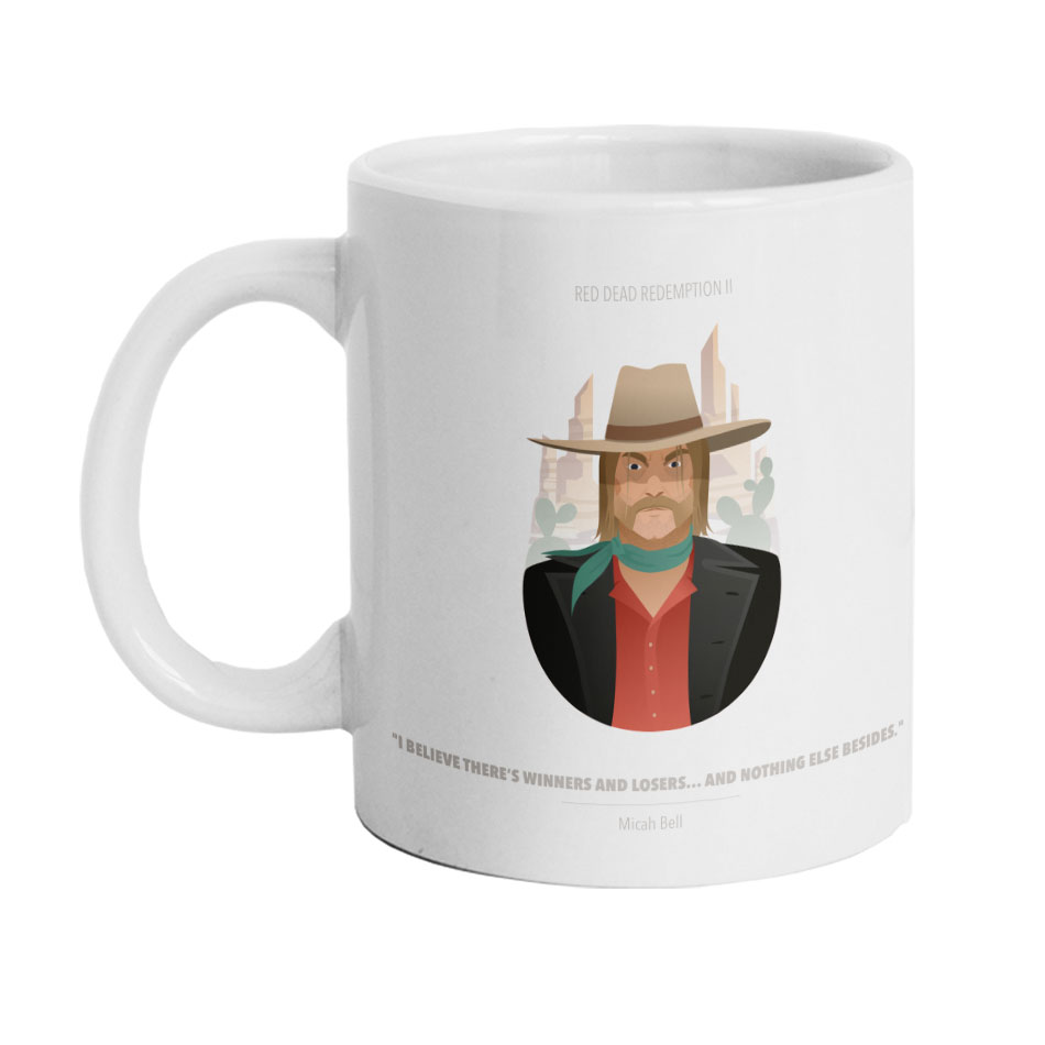 ماگ دارلی طرح Red Dead مدل yM1453