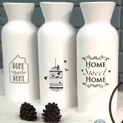 گلدان دکوری مدل Home کد 015
