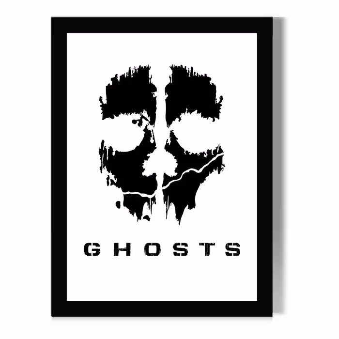 تابلو مدل دیواری بازی Call Of Duty طرح Ghost کد FD289