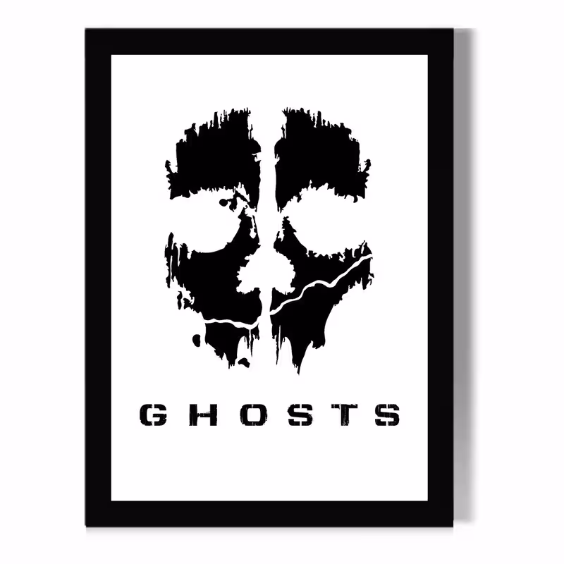 تابلو مدل دیواری بازی Call Of Duty طرح Ghost کد FD289