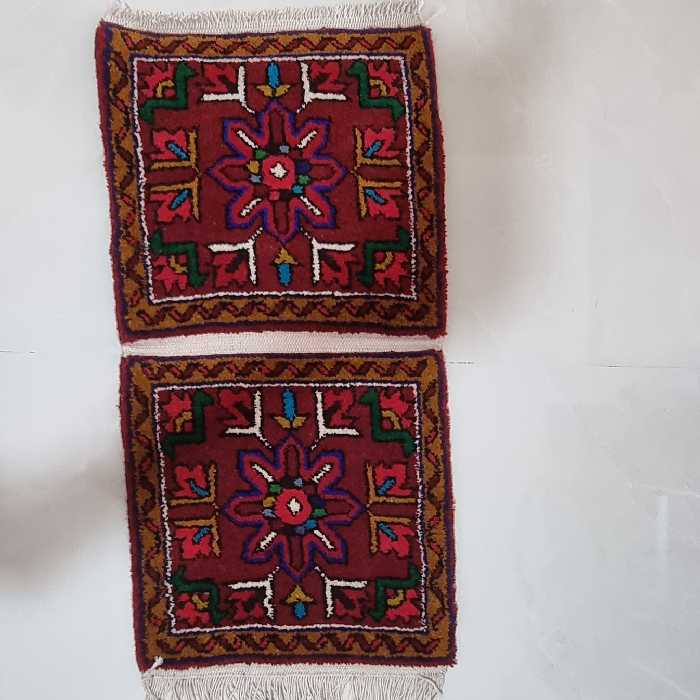 یک جفت فرش دستبافت عشایر آذربایجان در ابعاد 50در50 
