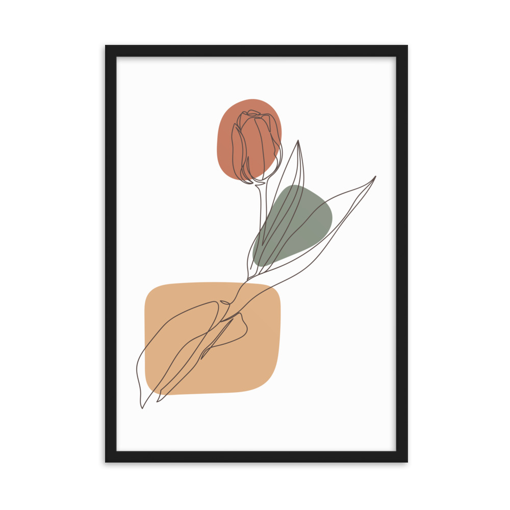 تابلو مدل دکوراتیو مینیمال طرح گل کد 2719