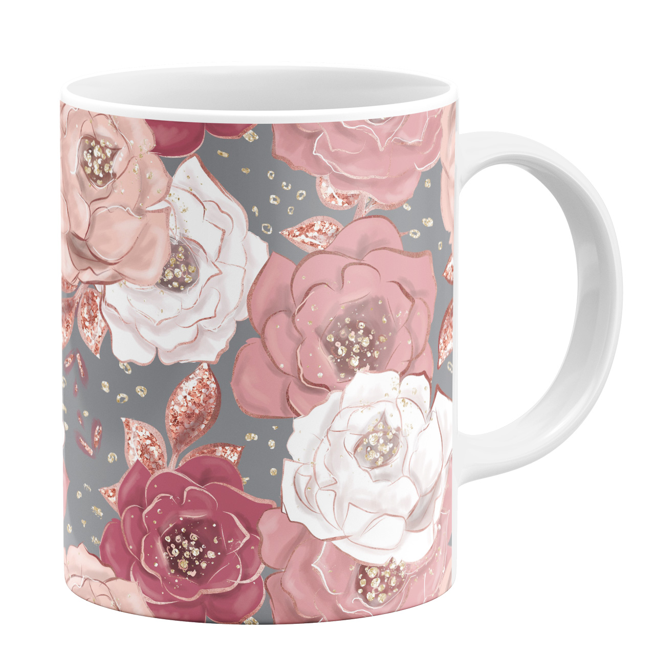 ماگ طرح گلدار کد 7612