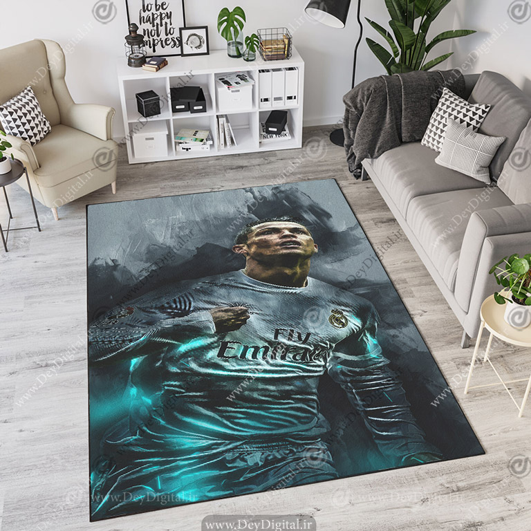 فرش اتاق نوجوان پسر طرح رونالدو BA-2530