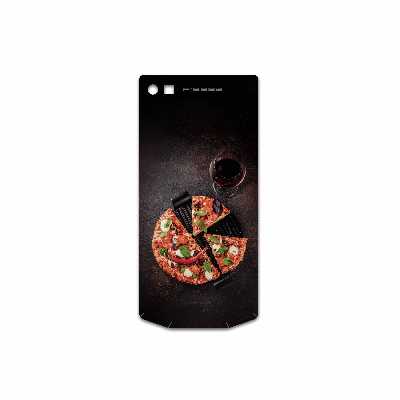 برچسب پوششی ماهوت مدل Pizza مناسب برای گوشی موبایل بلک بری P9982