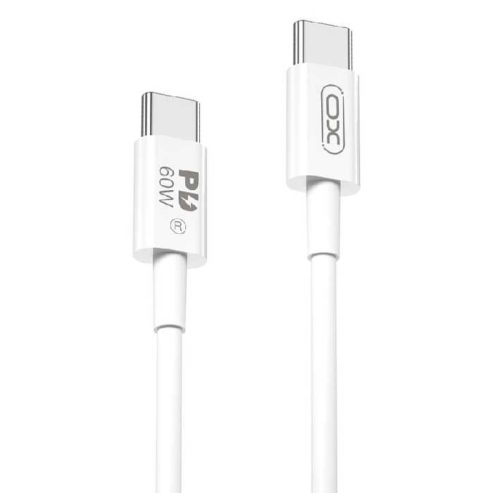 کابل شارژ 2 متری مدل دوسر تایپ سی 60 واتی از برند XO NB-Q198B