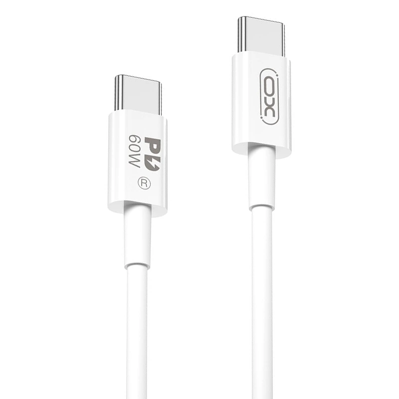 کابل شارژ 2 متری مدل دوسر تایپ سی 60 واتی از برند XO NB-Q198B