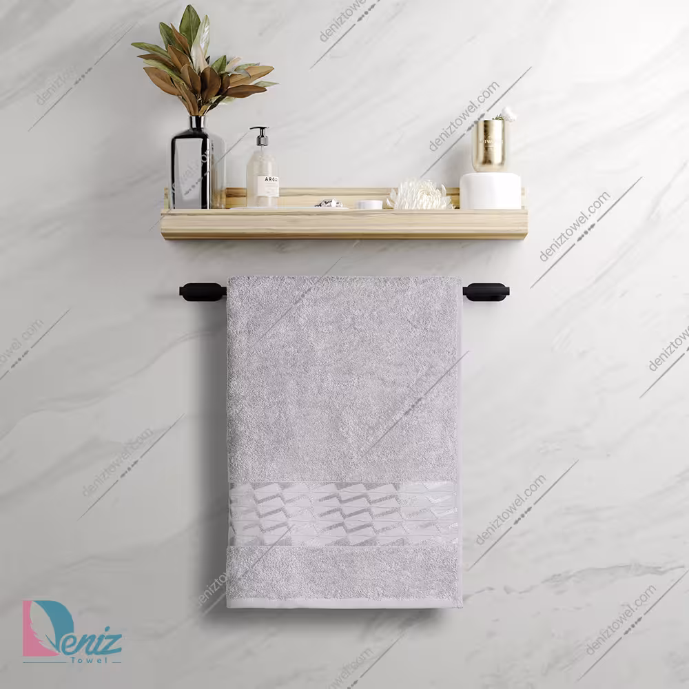 حوله استخری طرح آرام رنگ طوسی